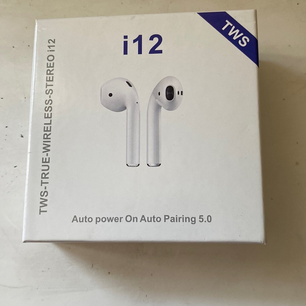 Unused wireless headphones.